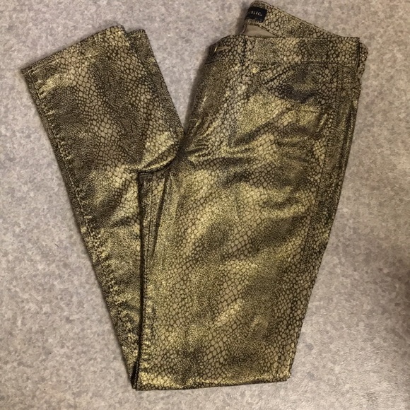 Rock & Republic Pants - Rock & Republic Metalic Snake Skin Skinny Pants